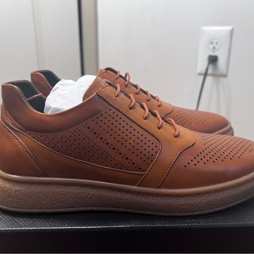 CMR Chamaripa Brown leather sneakers| height increasing
